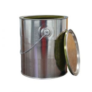 1 Gallon Gold Lined Metal Paint Can with Lid