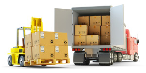 Freight transportation, packages shipment, warehouse logistics and cargo loading and unloading