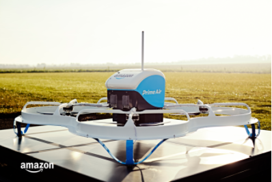 amazon prime drone landed outdoors