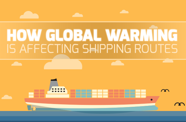 global warming affecting shipping routes