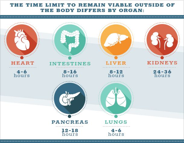 Time limit donating organs