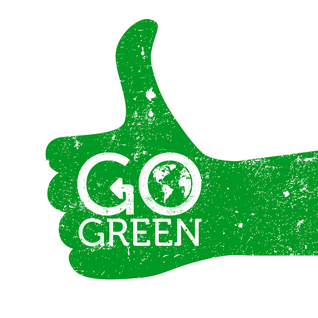 Go green thumbs up