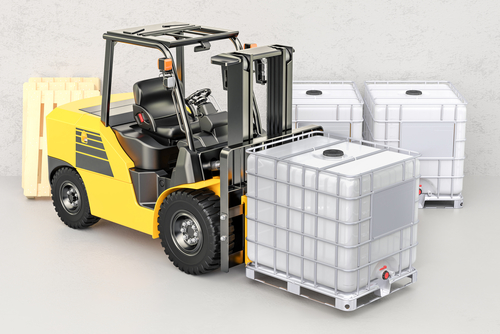 forklift truck bulk container shipping