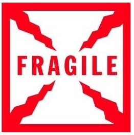 fragile handling label