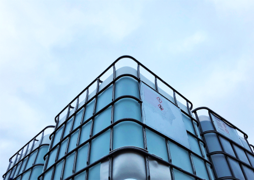 ibc chemical container closeup