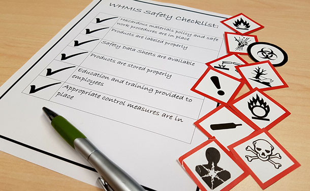 whmis safety data sheets checklist