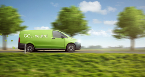 Carbon-neutral delivery with a green van