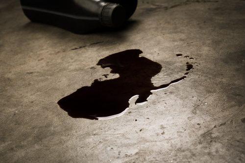 oil leak on cement