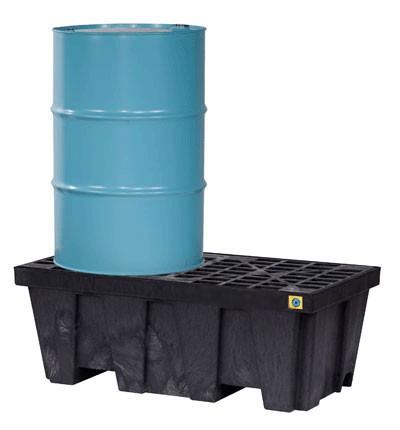 Justrite® 2 Drum EcoPolyBlend Spill Control Pallet