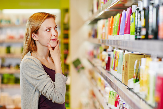 Young woman shopping