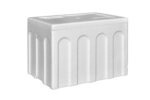styrofoam cooler box isolated