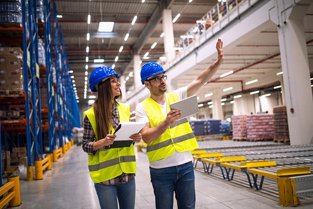 warehouse workers