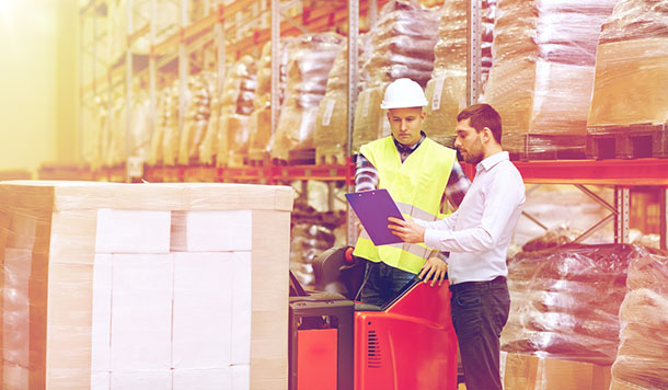 taking inventory in factory