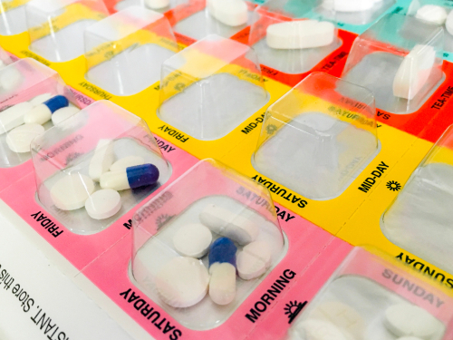 pills in blister packaging