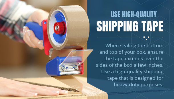use high quality shipping tape graphic