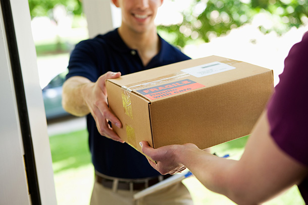 Man Delivering Package