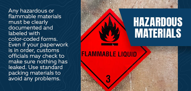 hazardous materials forms graphic