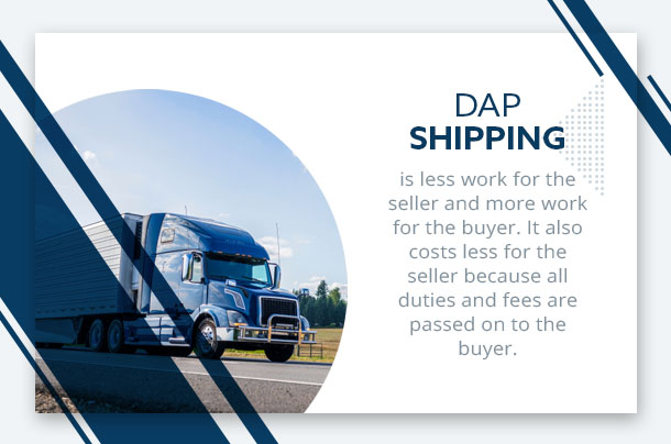dap shipping selling vs buying