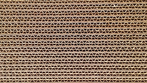 corrugated box closeup