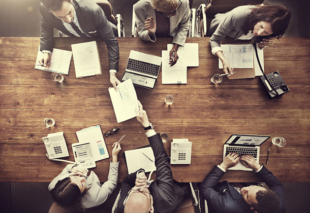 group meeting around table