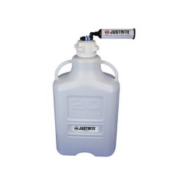 20L Justrite HDPE Vaportrap Carboy w/ Filter, 4 Ports 1/8