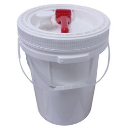 5 Gallon Open-Head UN Rated Poly / Plastic Pail, Bucket with Lids