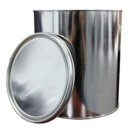 1 Gallon Unlined Metal Paint Cans w/ Lid + Ears & Handle by ASC, Inc.
