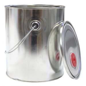 NEW! 1-Gallon Metal Paint Can with Lid and Pail Handle for Crafts