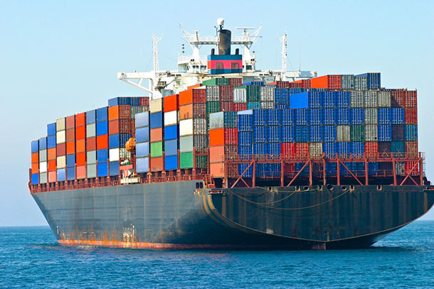 cargo container ship